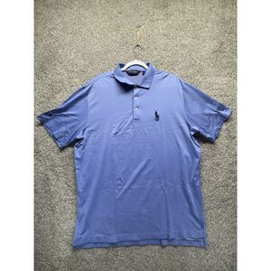 Polo‎ Golf Ralph Lauren Men's XL Blue 2016 Rolex Tournament Big Pony AJGA Pima